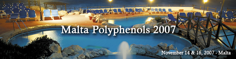 World congress on Polyphenols applications, November 14 & 16, 2017 malta